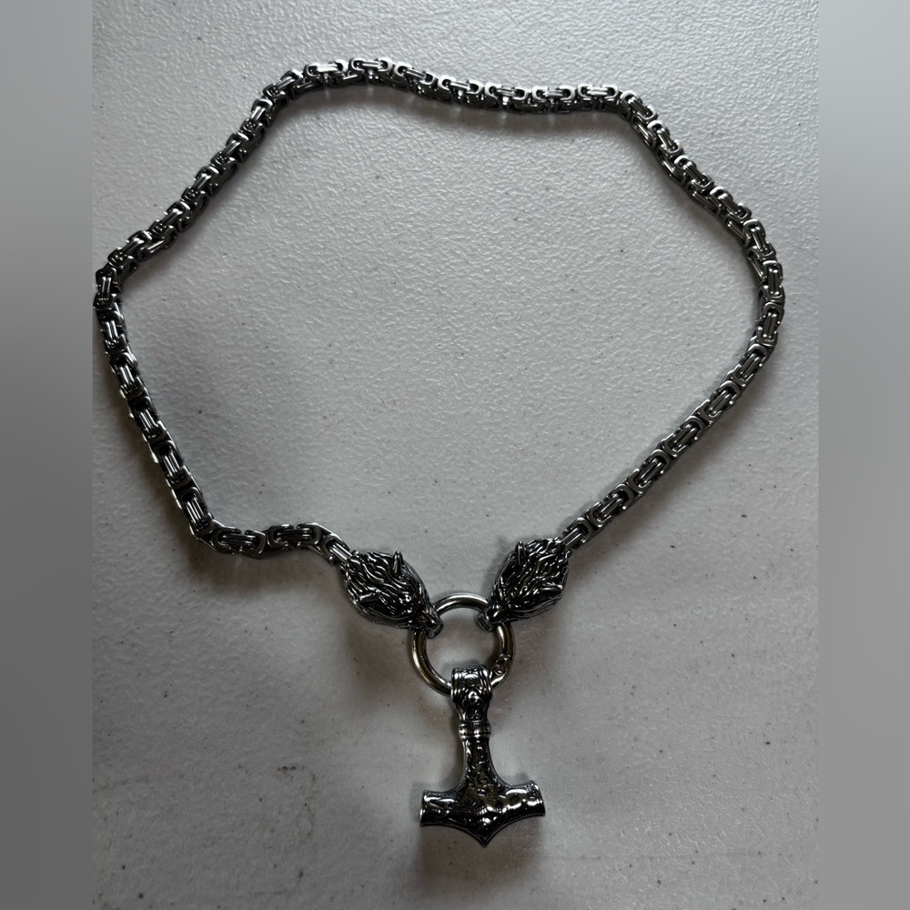 Men's‎ Silver Thor's Hammer Necklace